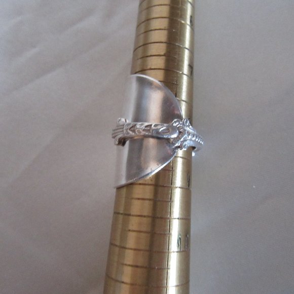 Spoon Ring size 8 Sterling silver - Beautiful * - Picture 8 of 9
